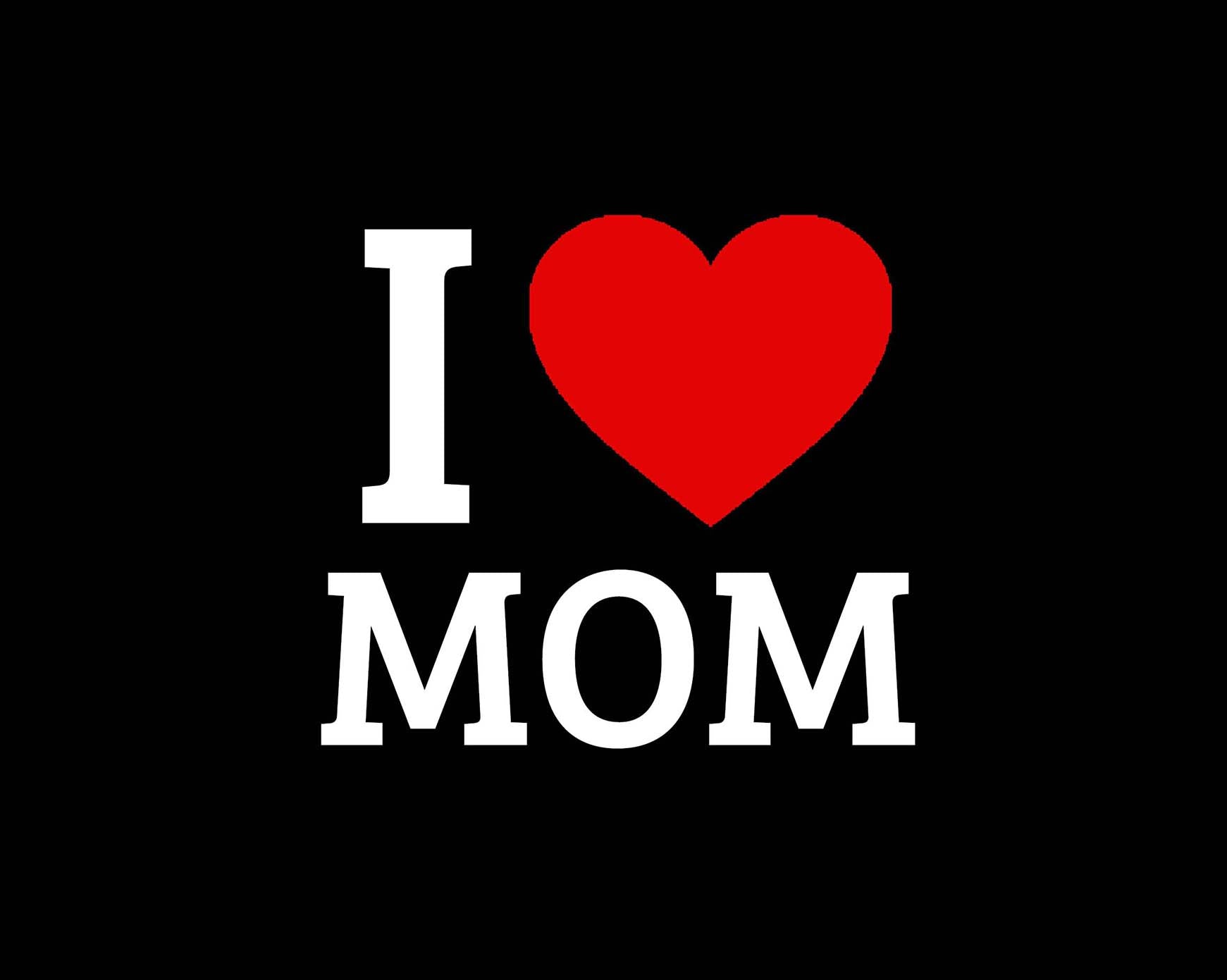 I LOVE MOM ROMPER - Black - image 1