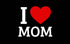 I LOVE MOM ROMPER - Black - image 1