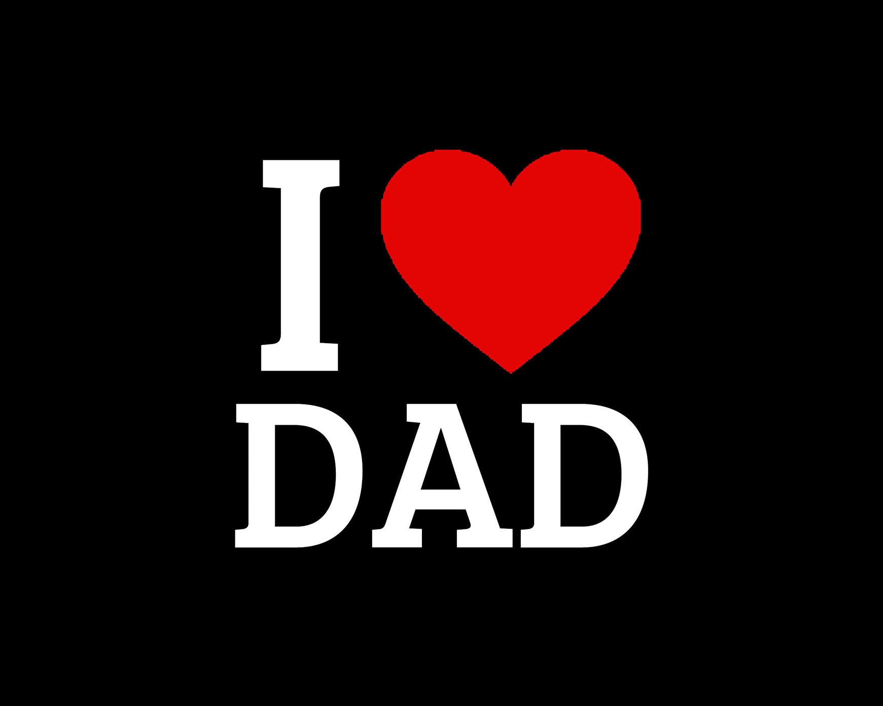 I LOVE DAD t-shirt - Black - image 1
