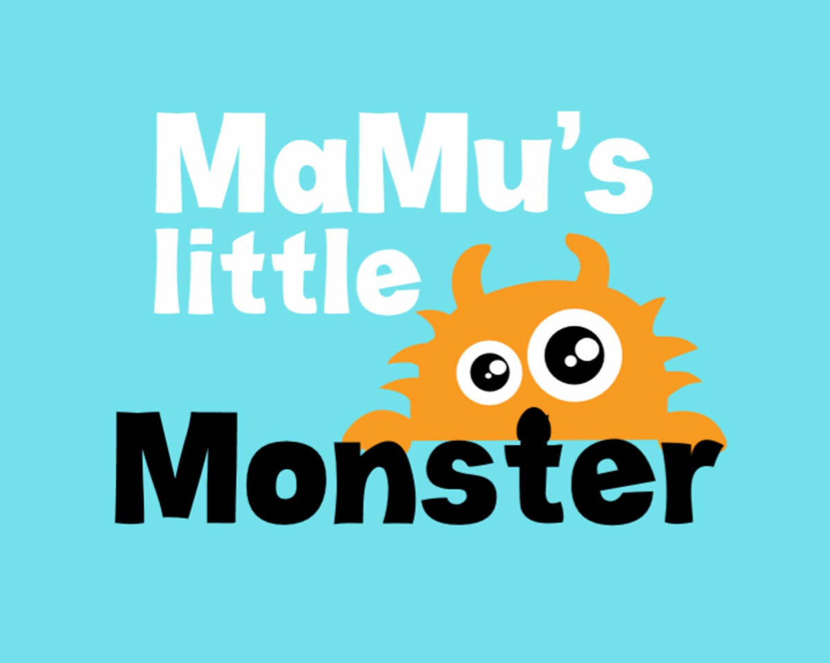 MAMAS LITTLE MONSTER ROMPER - Blue - image 1