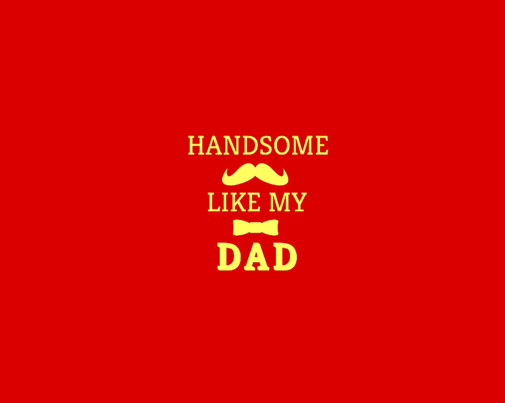 HANDSOME LIKE DAD - Red - image 2