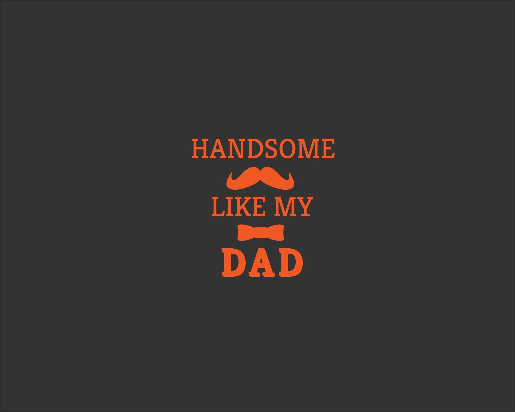 HANDSOME LIKE DAD ROMPER - Brown - image 2