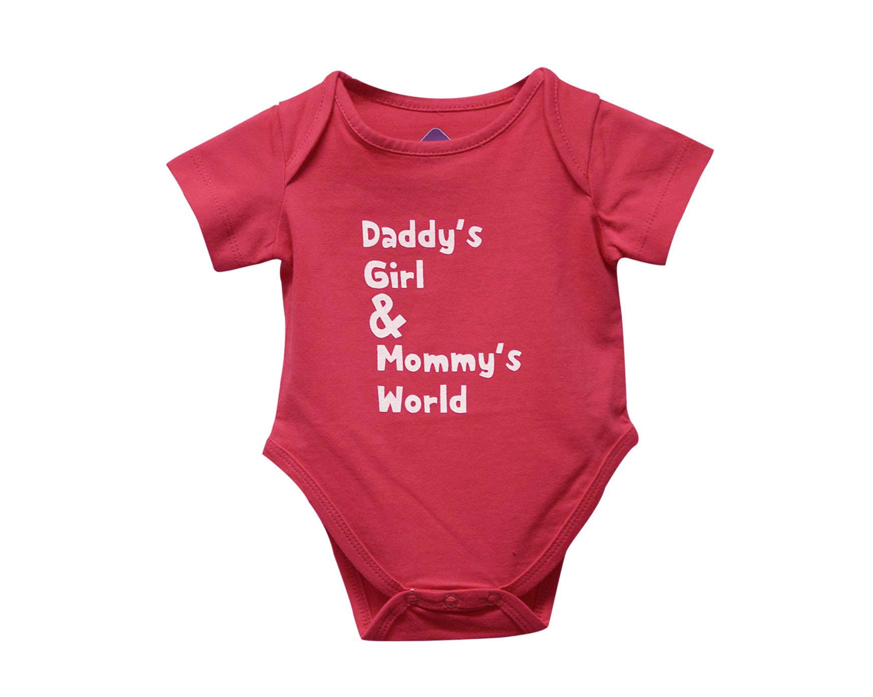 DADDYS GIRL MOMMYS WORLD ROMPER - Pink - image 2
