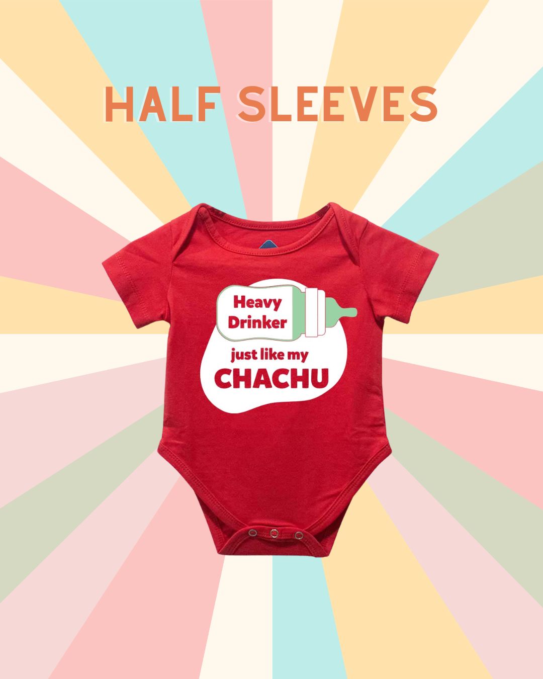 Half-sleeves rompers