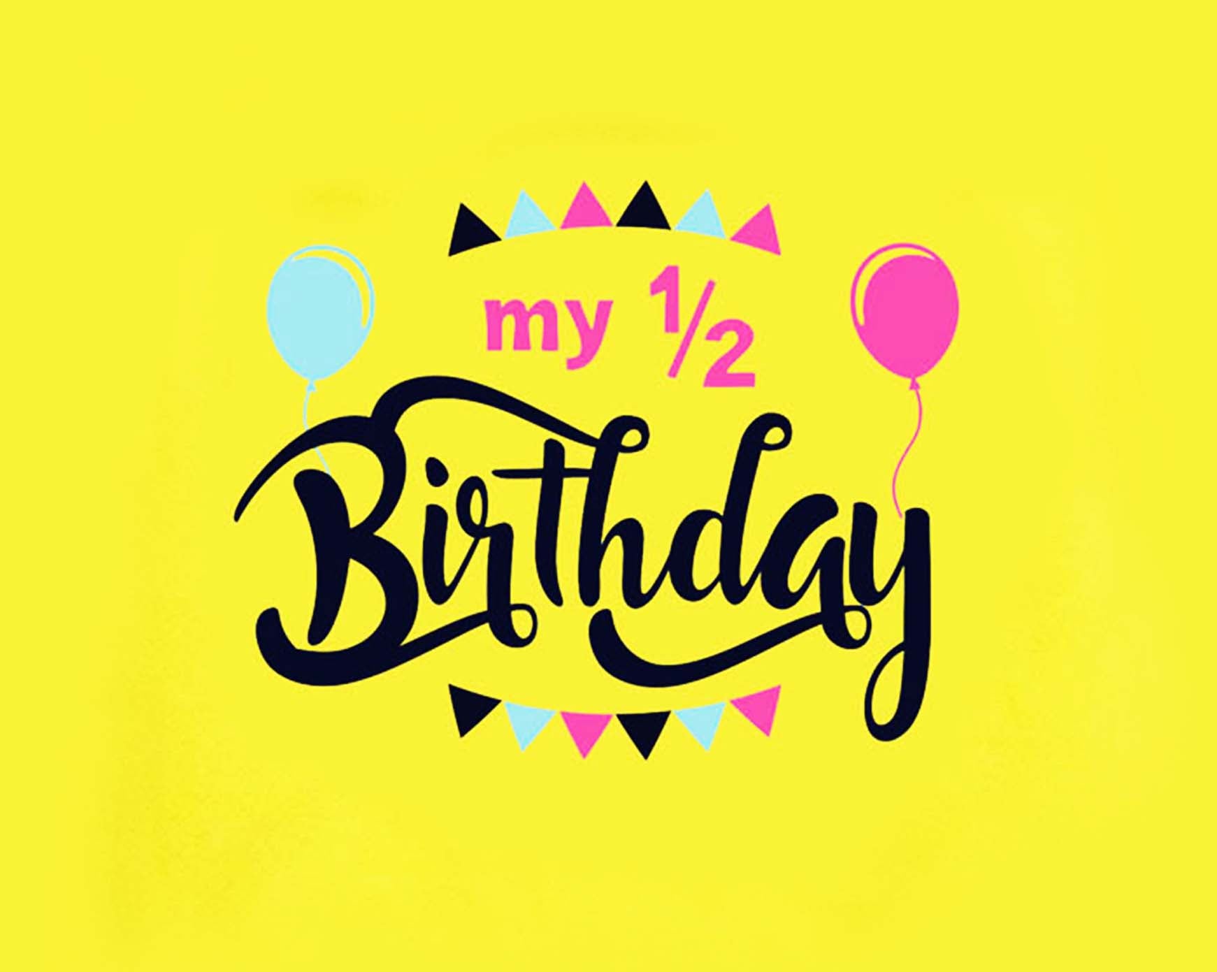 HALF HAPPY BIRTHDAY ROMPER - Yellow - image 2