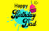 HAPPY BIRTHDAY DAD - Yellow - image 1
