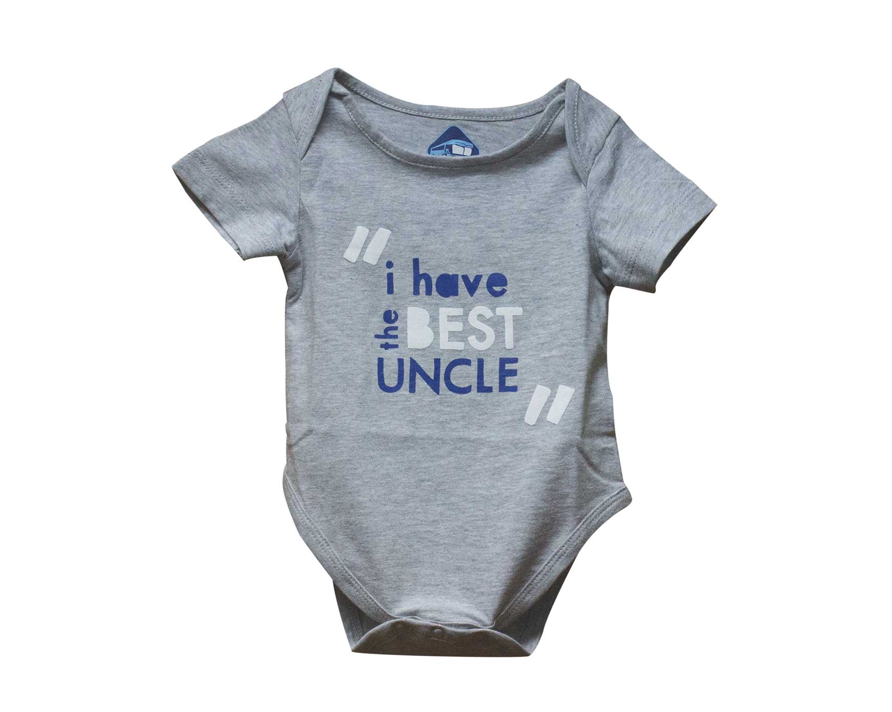 BEST UNCLE ROMPER - Grey - image 1