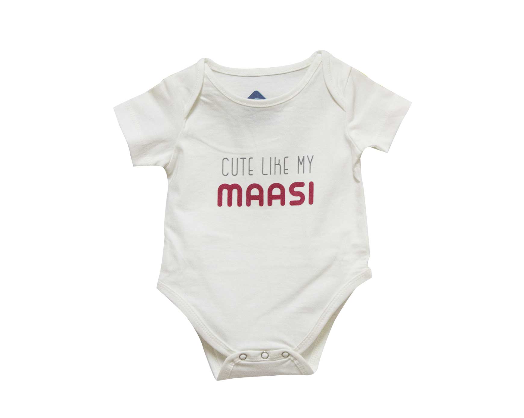 CUTE LIKE MY MAASI ROMPER - White - image 1