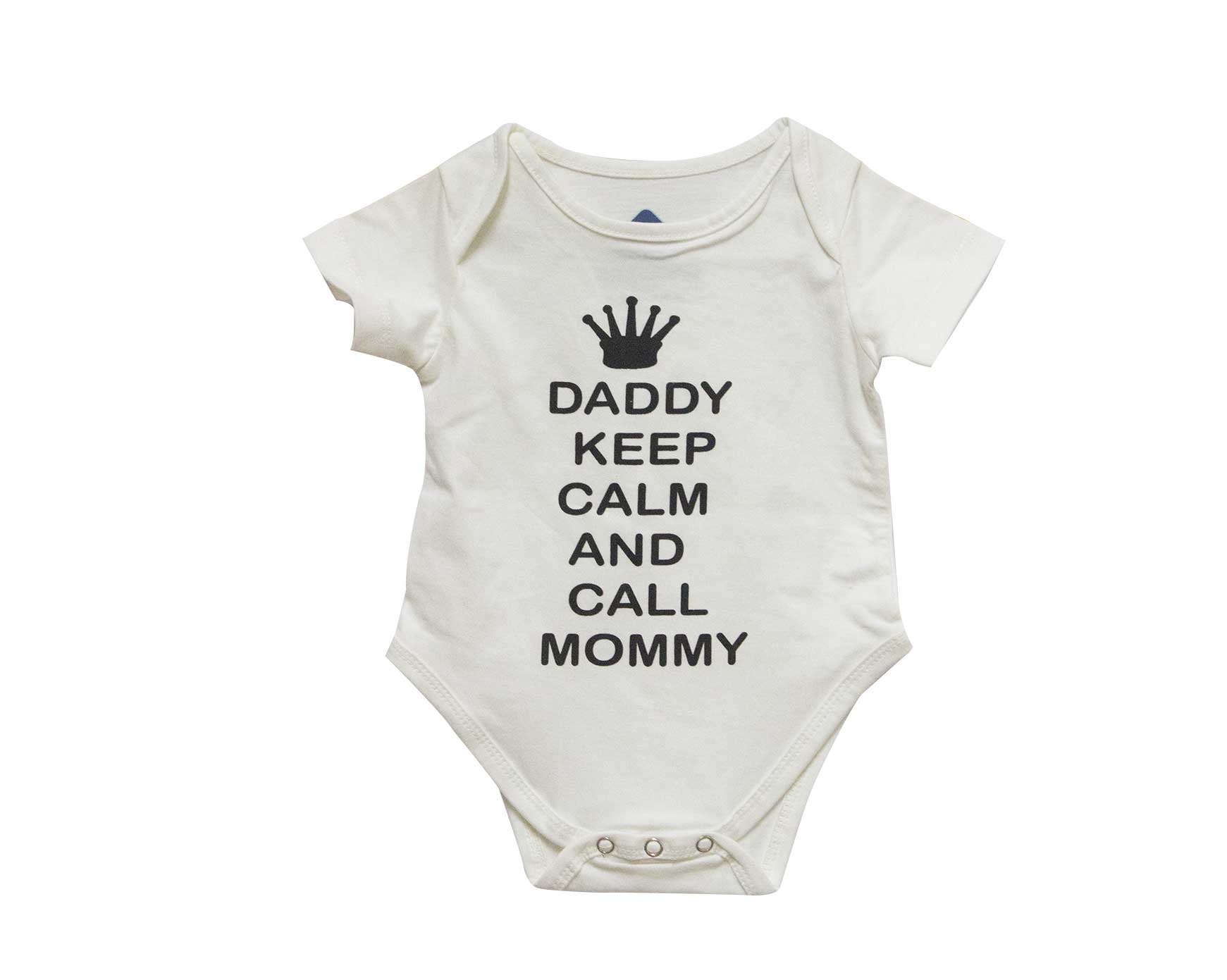 DADDY KEEP CALM ROMPER - White - image 2
