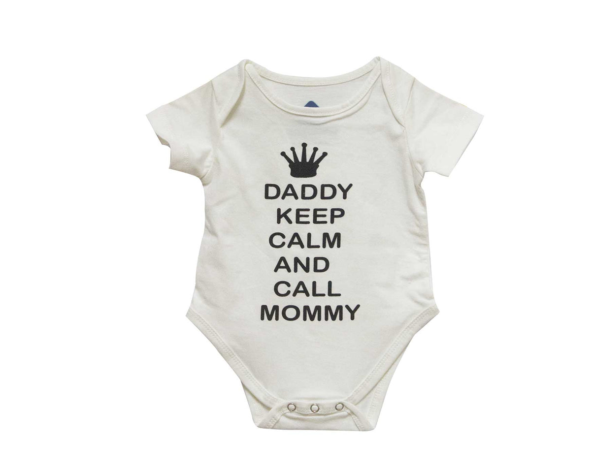DADDY KEEP CALM ROMPER - White - image 2