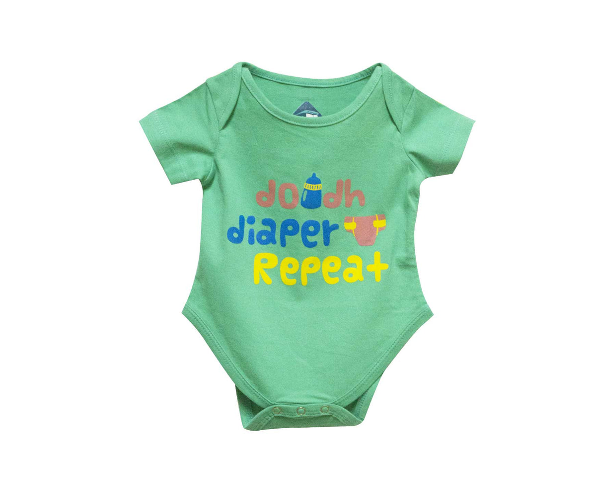 DOODH DIAPER REPEAT ROMPER - Green - image 2