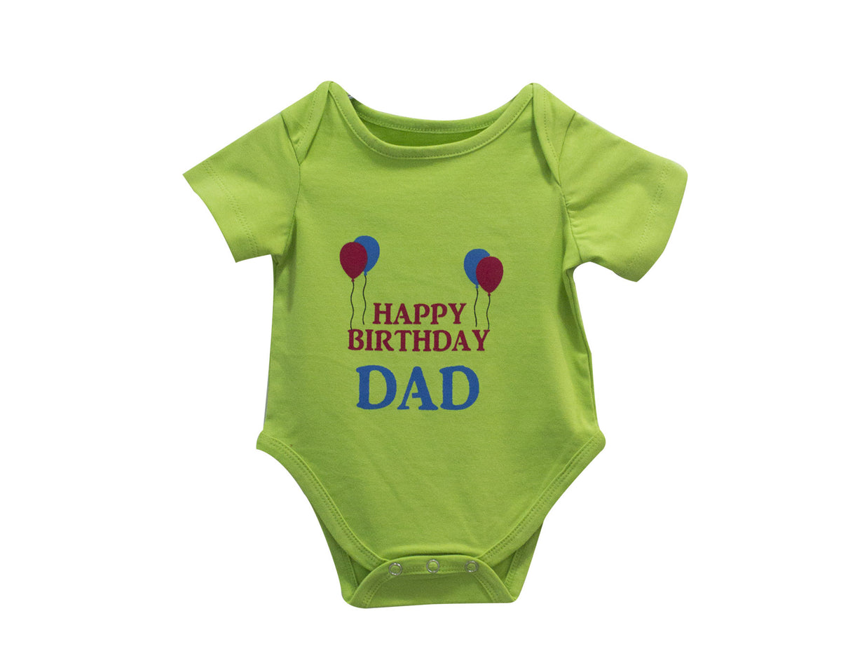 HAPPY BIRTHDAY DAD ROMPER - Green - image 2