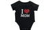 I LOVE MOM ROMPER - Black - image 3