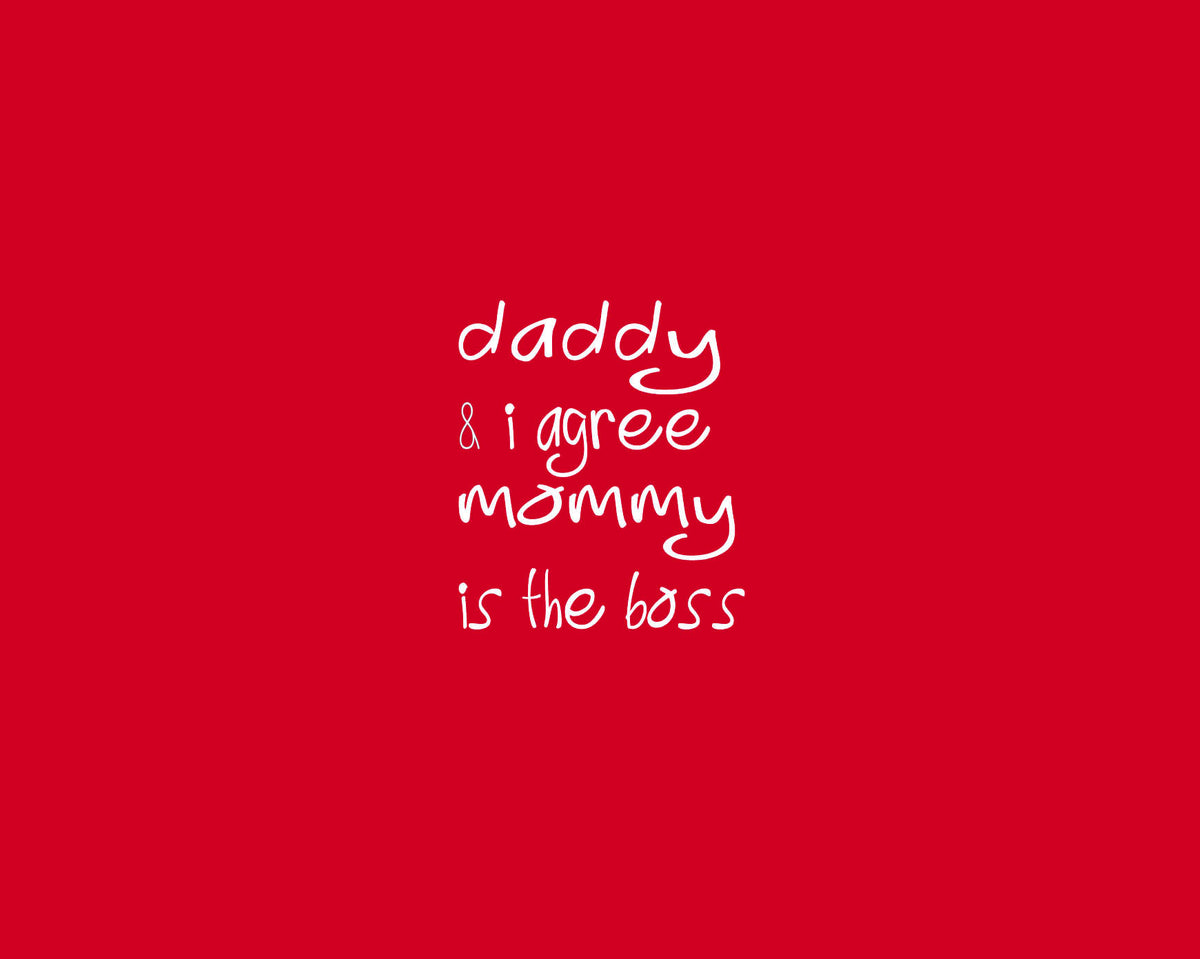 MOMMY IS BOSS T-SHIRT - Red - image 2