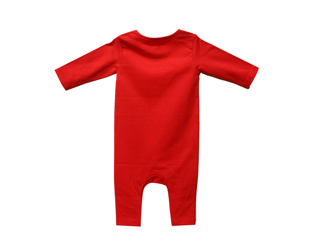 Mamas Little Monster Full Romper - Red - image 3