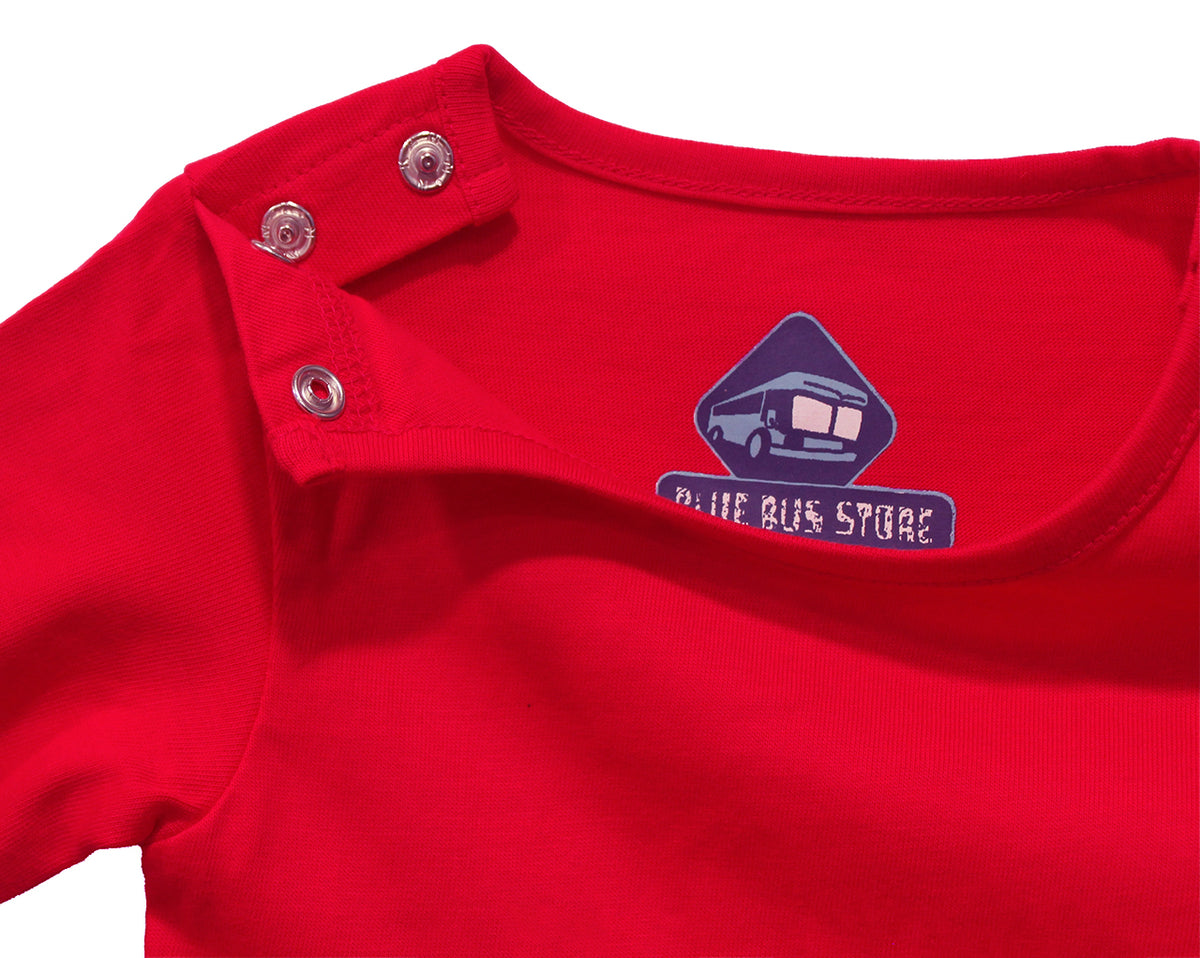 Mamas Little Monster Full Romper - Red - image 4