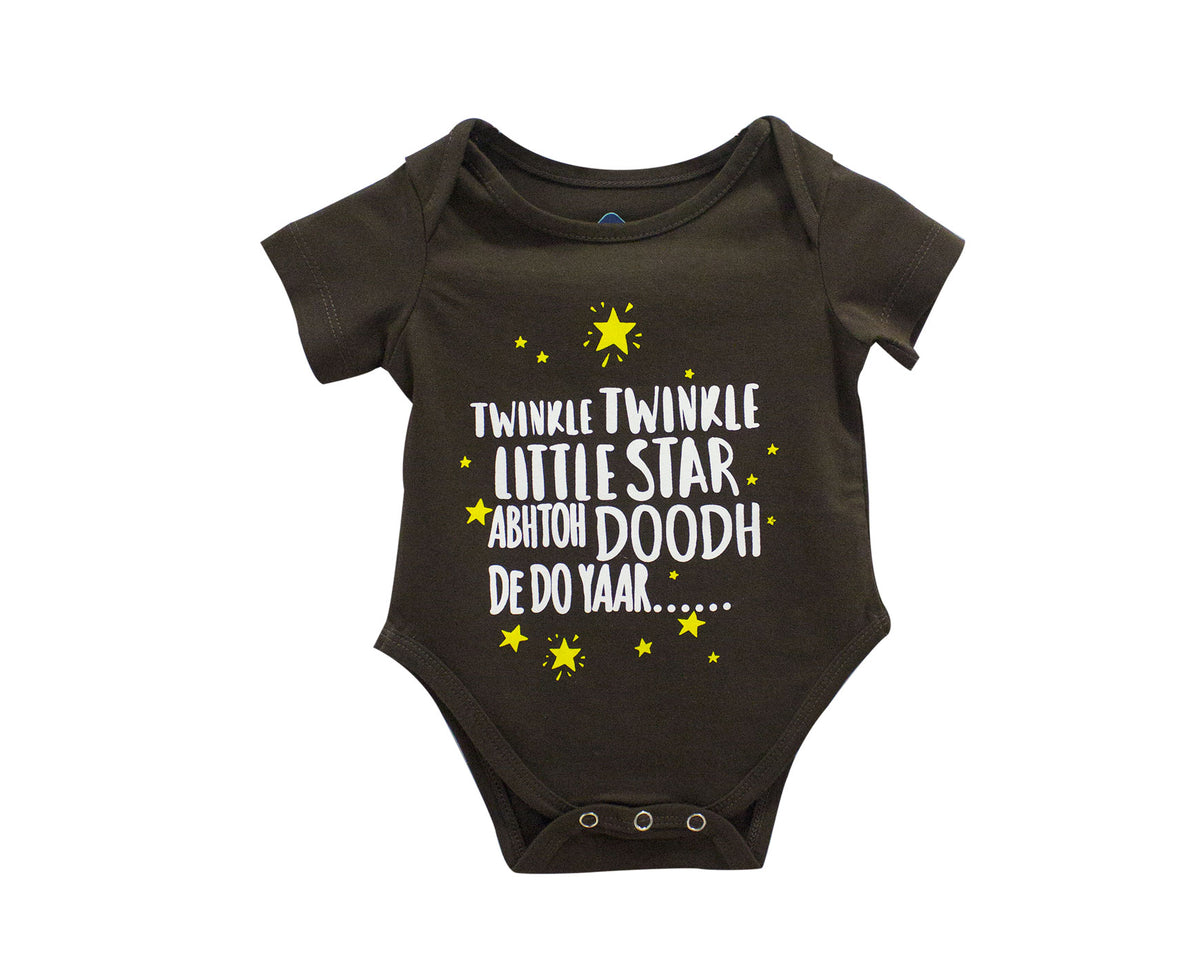 TWINKLE TWINKLE BROWN ROMPER - Brown - image 2