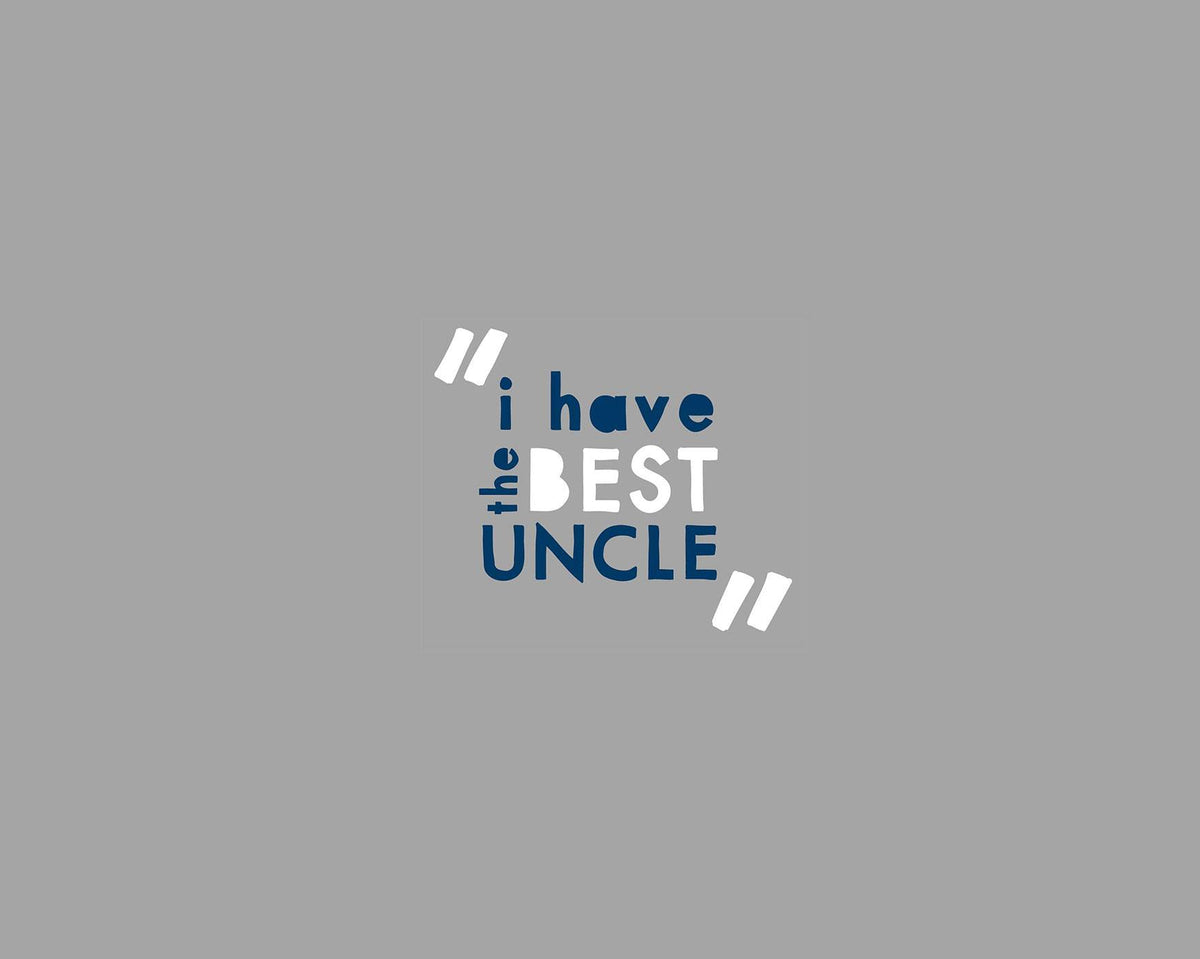 BEST UNCLE ROMPER - Grey - image 2