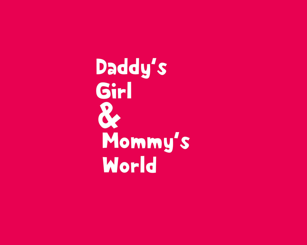 DADDYS GIRL MOMMYS WORLD ROMPER - Pink - image 1