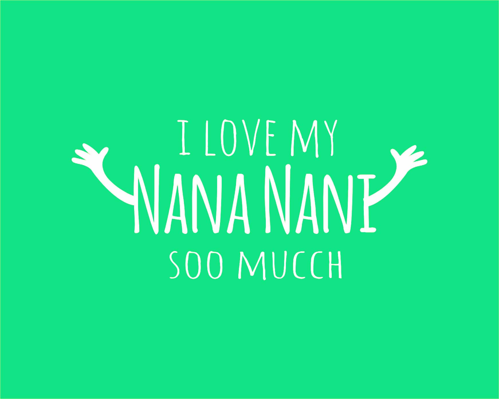 I LOVE NANA NANI ROMPERS - Green - image 2