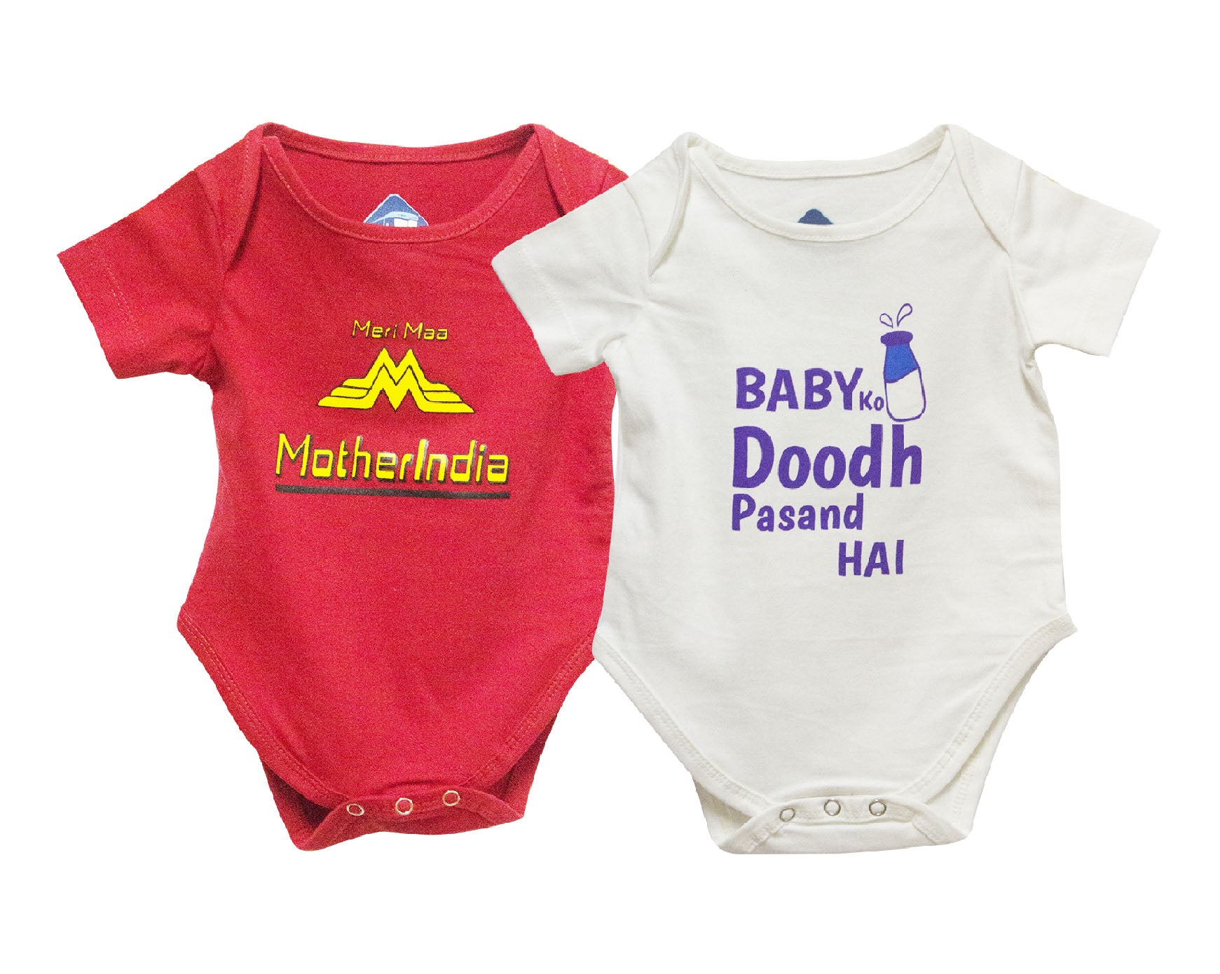 MOTHERINDIA & BABY KO DOODH PASAND HAI - Pack of 2